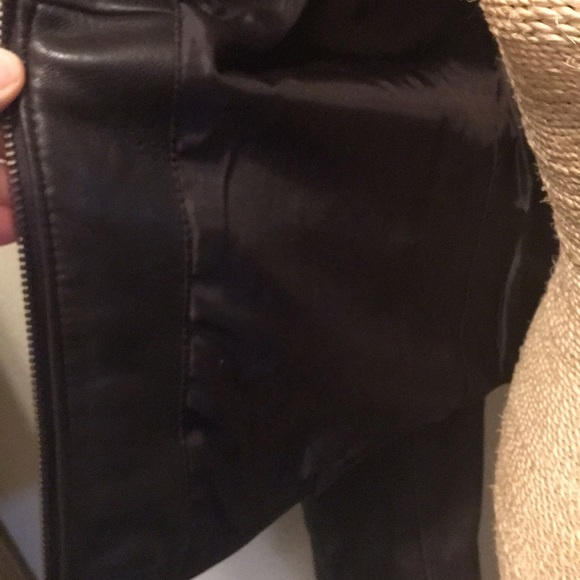 Brown Michael Kors leather moto Jacket VG - Picture 5 of 16